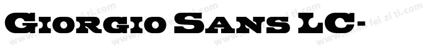 Giorgio Sans LC字体转换